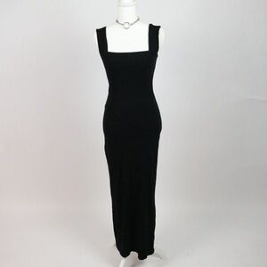 Reformation Knit Black Maxi Dress